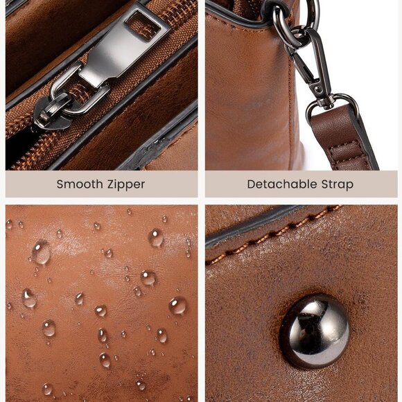 Purses Tote Bag for Women, Handbags Large Shoulder Bag, Leather Work Bags with M - Picture 7 of 8